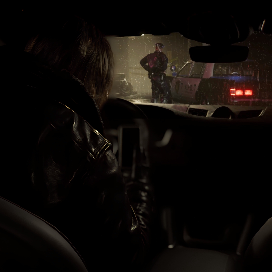 Leon in his Porsche